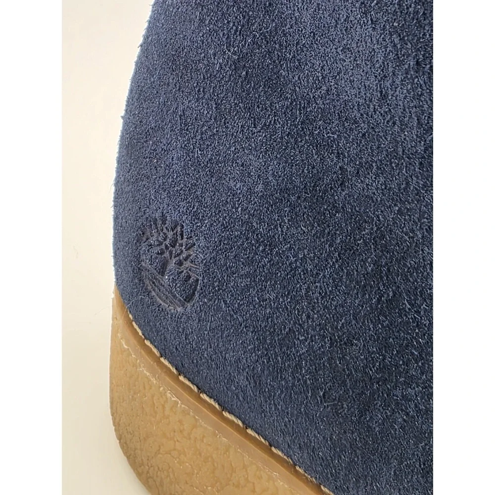 TIMBERLAND Paxton Hill Women's Blue Suede Side Zip Ankle Boots Size 9.5 w/Box
